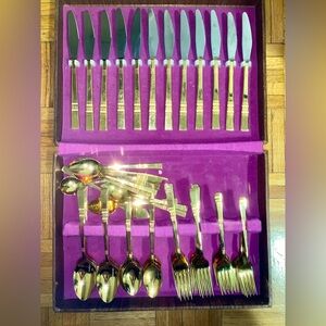 Vintage (1980) Gold Flatware Set